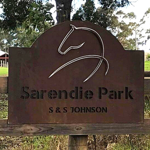Sarendie Park farm sign by Designer Dirt in Albany, Western Australia 2018 Commissioned.jpg