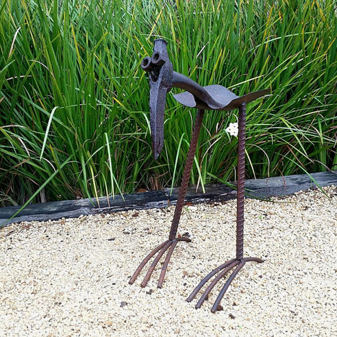 Scrap metal bird feeder Ian Michael, Designer Dirt in Albany, Western Australia 2018.jpg