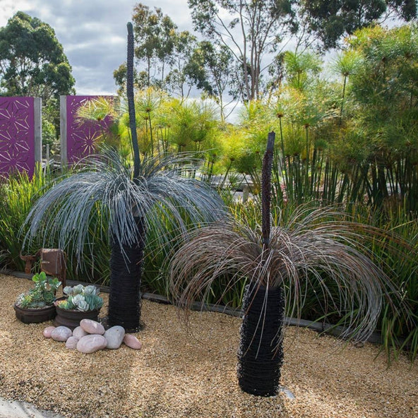 Wire grass tree sculptures Ian Michael, Designer Dirt in Albany, Western Australia 2018.jpg