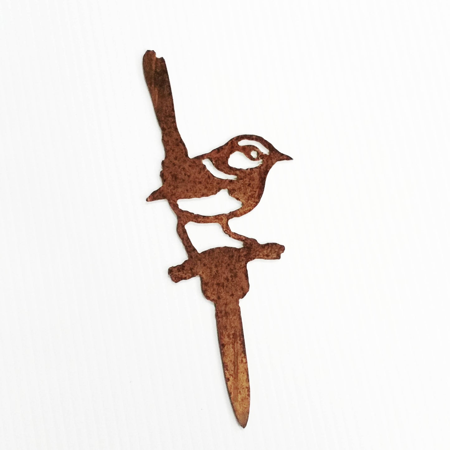 Fairy wren garden stake