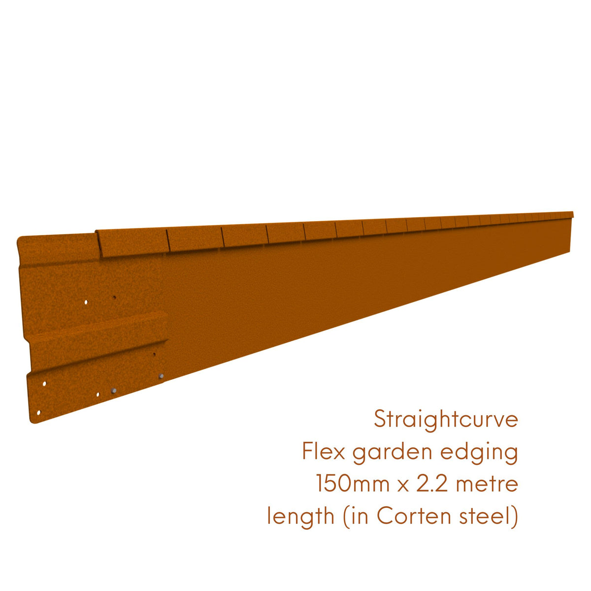 Straightcurve Corten garden edging