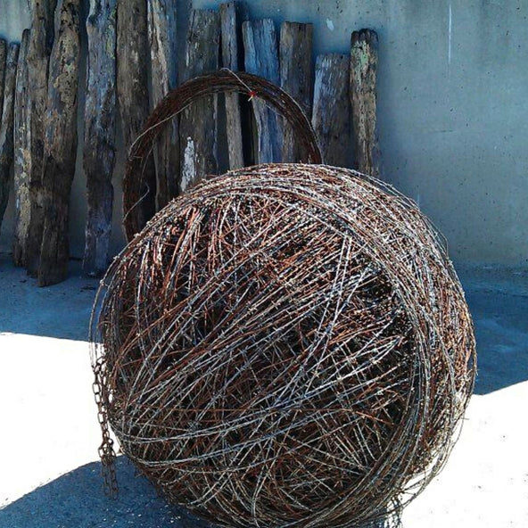 Barbed wire ball, Designer Dirt in Albany, Western Australia 2016.jpg