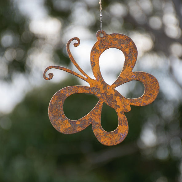 Corten hanging butterfly by Jane Michael, Designer Dirt in Albany, Western Australia 2019.jpg