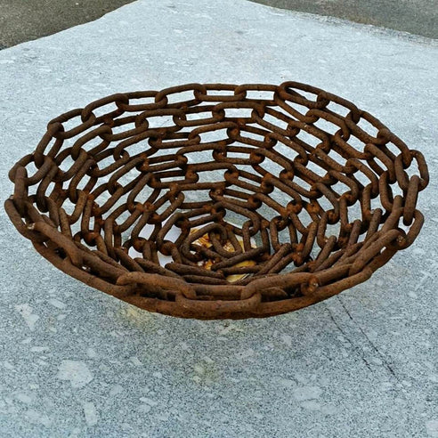 Large recycled chain bowl Ian Michael, Designer Dirt in Albany, Western Australia 2019.jpg