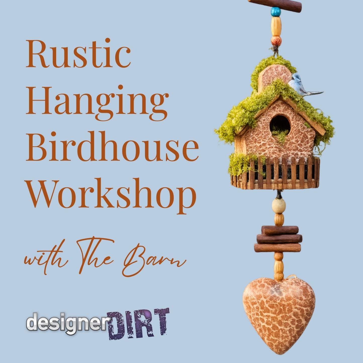 Rustic Hanging Birdhouse Workshop - Saturday 25th April 9am - 12.30pm