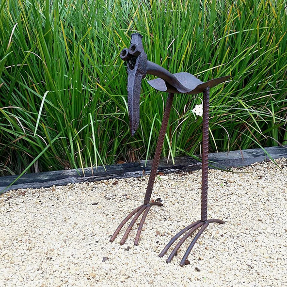 Recycled metal crab sculpture by Ian Michael, Designer Dirt  in Albany, western Australia 2015.jpg