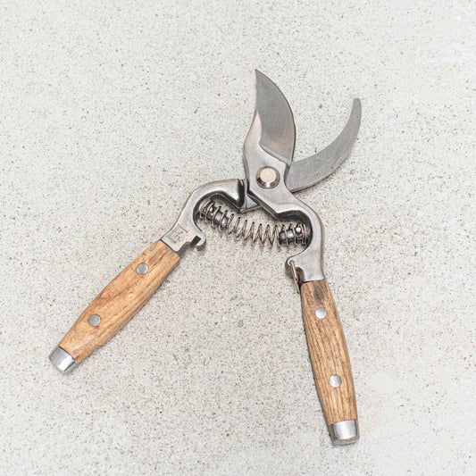 Secateurs with Ash handles and Stainless Steel blades