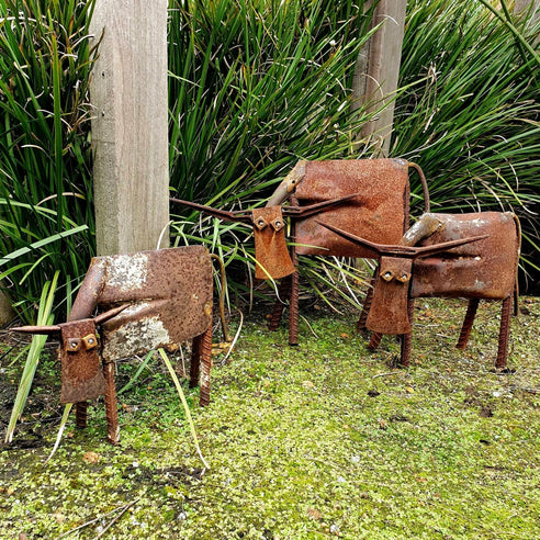 Shovel cow sculptures by Ian Michael, Designer Dirt in Albany, Western Australia 2021.jpg