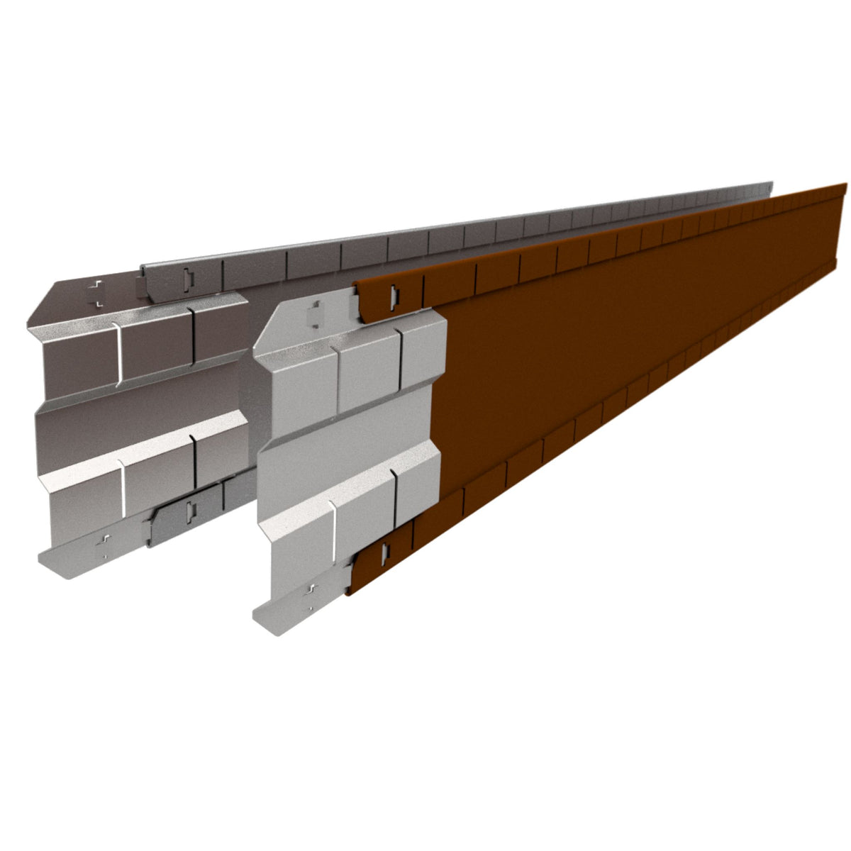Straightcurve Flex ClickConnect Corten garden edging