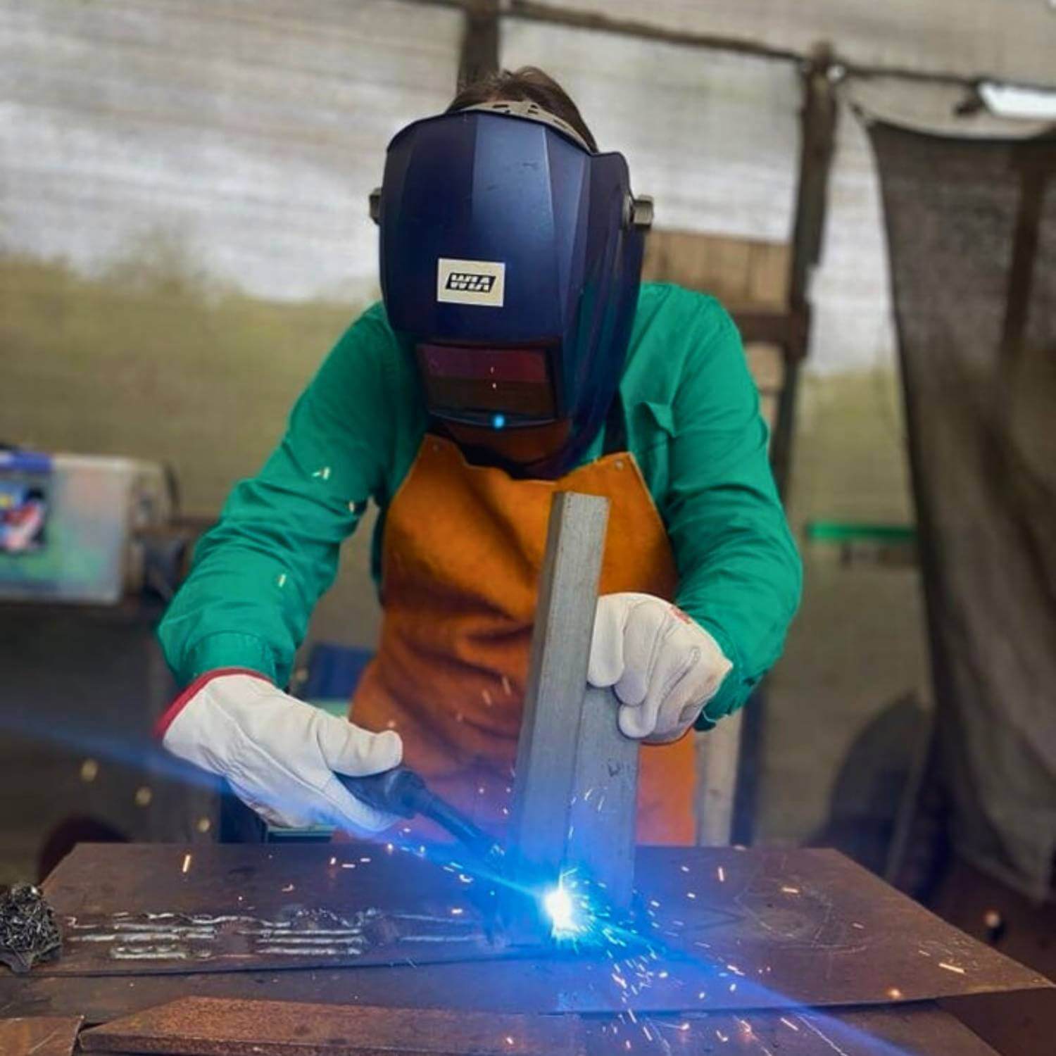 Welding at a Designer Dirt workshop