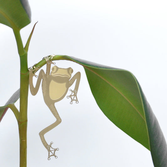 Brass plant animal - Tree frog